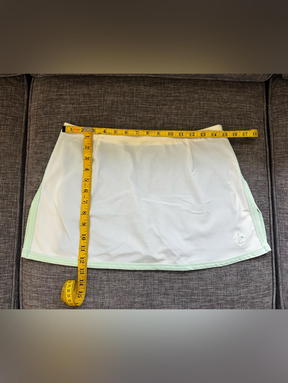 White Mint-Trim Athletic Skort - Women’s M - Picture 5 of 5